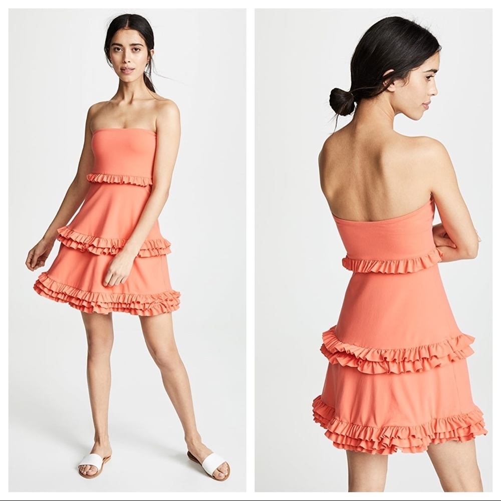 Susana Monaco Strapless Tiered Dress
